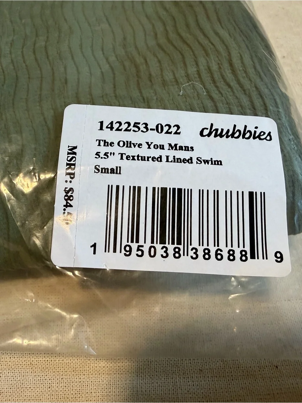 Chubbies Men’s Olive Green Ribbed Bottoms